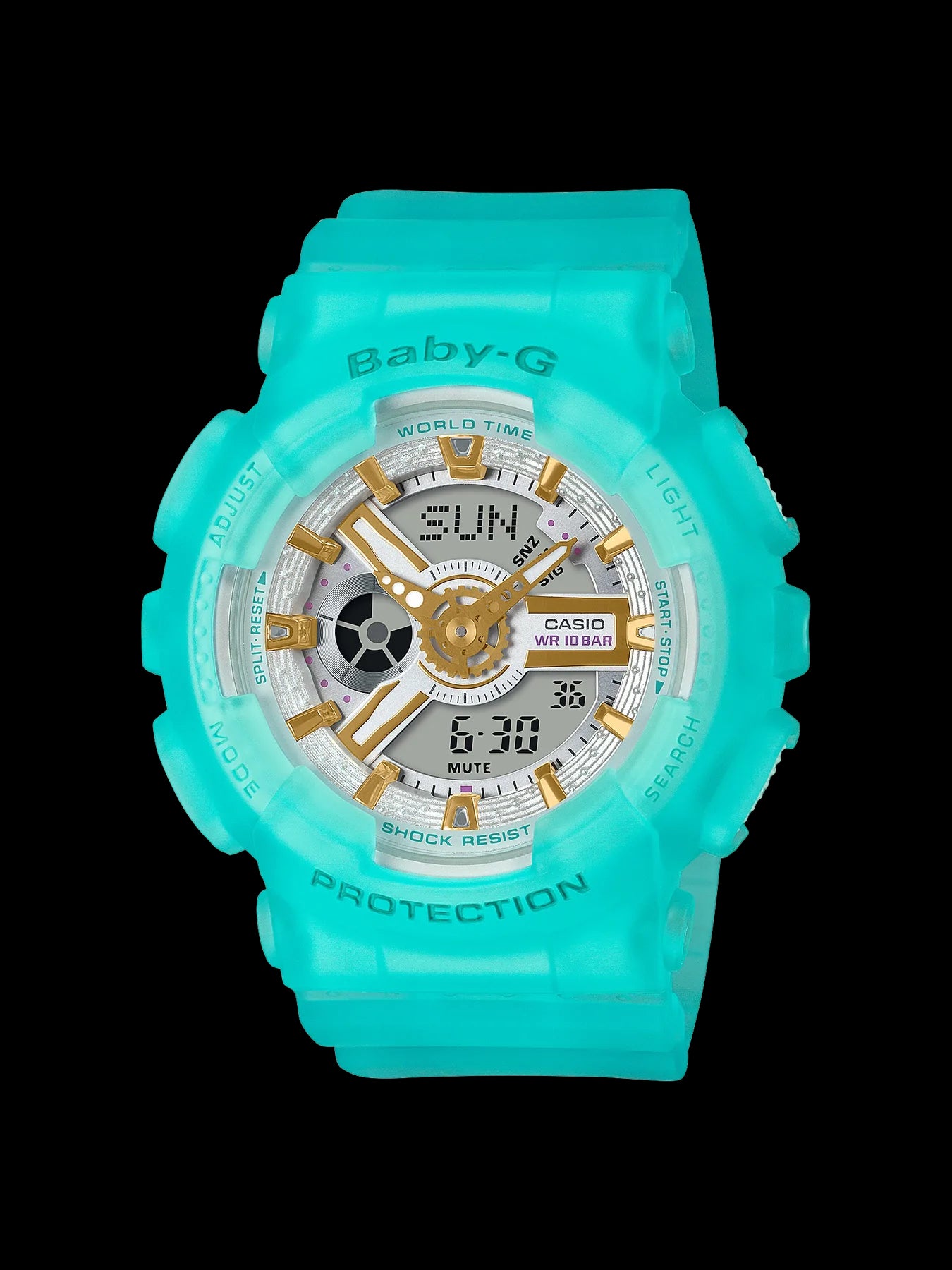 Casio Baby-G Aqua & Gold Watch
