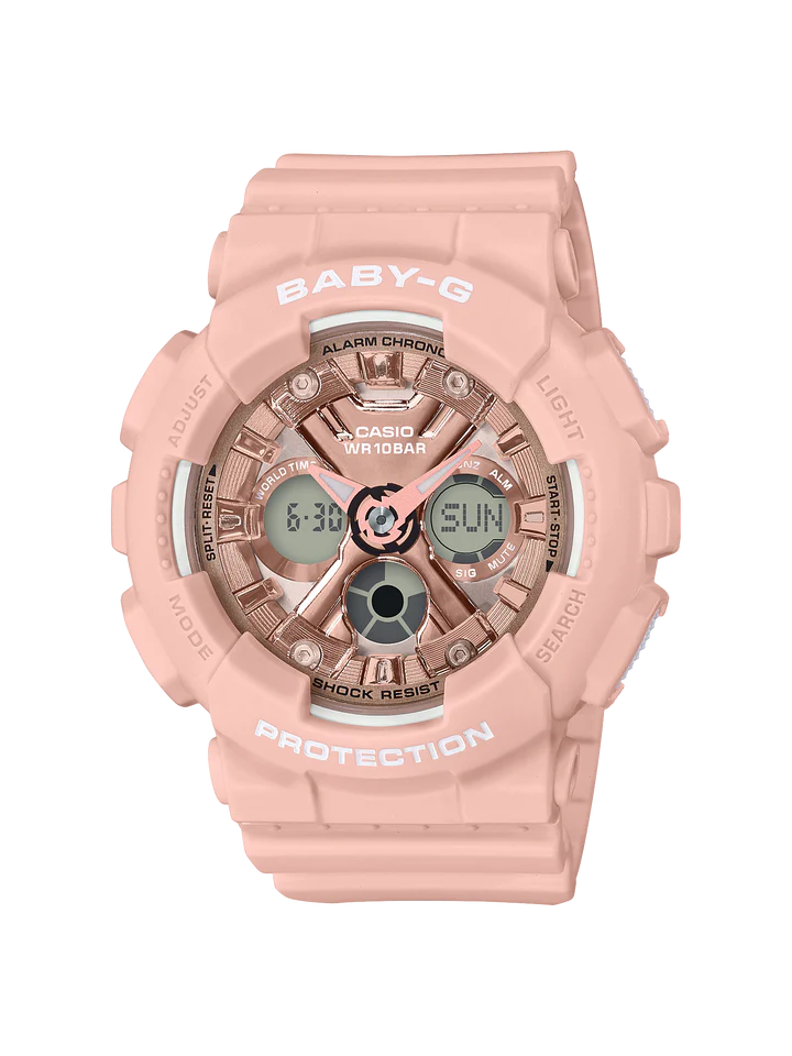 Baby-G/G-Shock S Series Pink Rose Gold Baby-G Watch Heritage