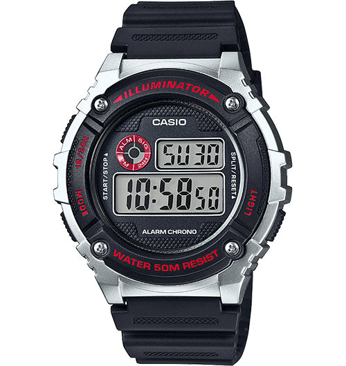 Casio Red & Black Digital Watch