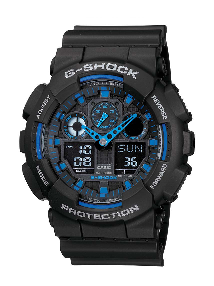 Casio G-Shock with Blue Analogue Features