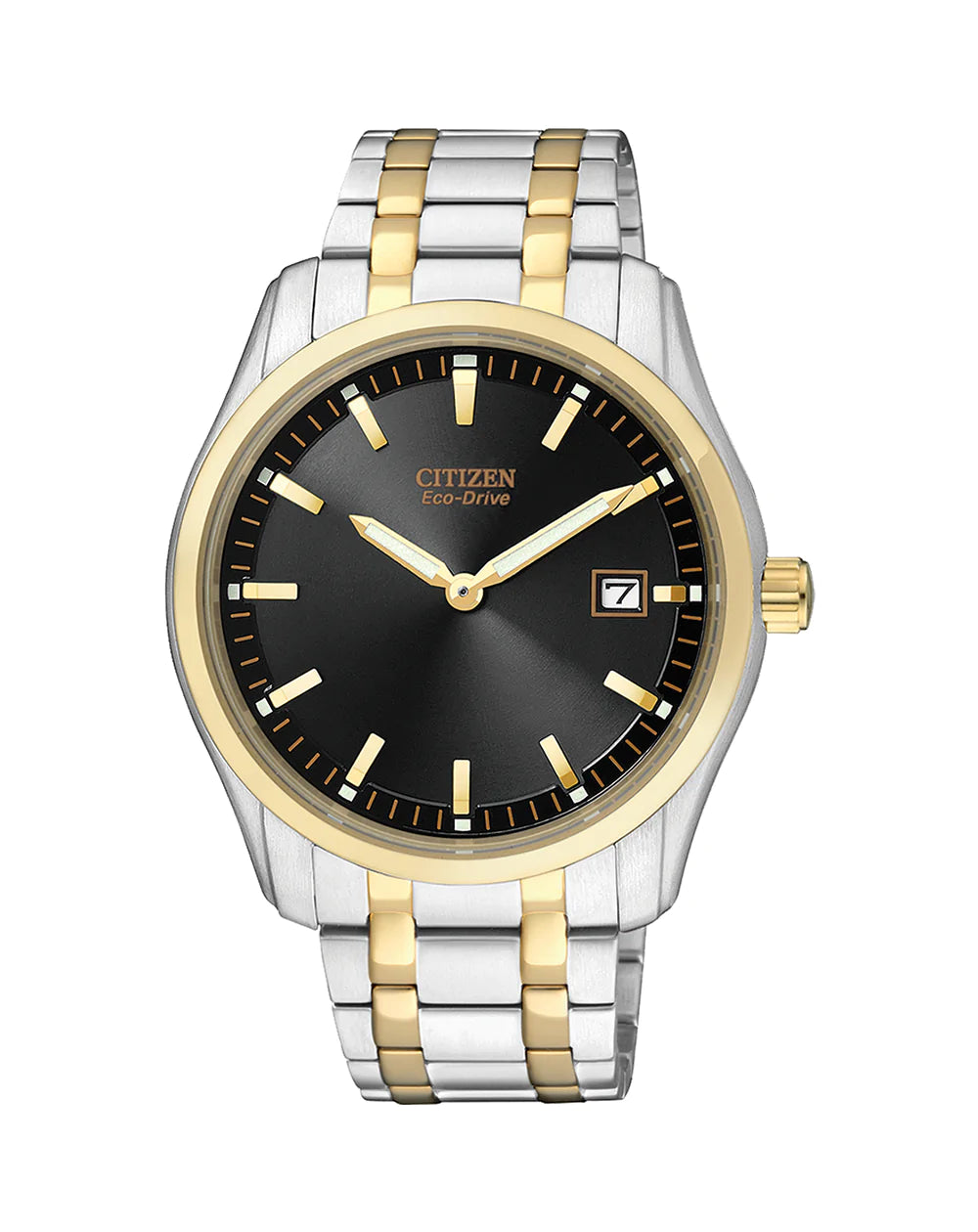 Gold Tone Citizen Eco Drive J165 Citizen/Eco-Drive Gents Two
