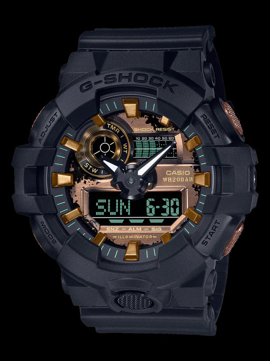 Baby-G/G-Shock S Series Black Rust Duo G-Shock Watch Heritage