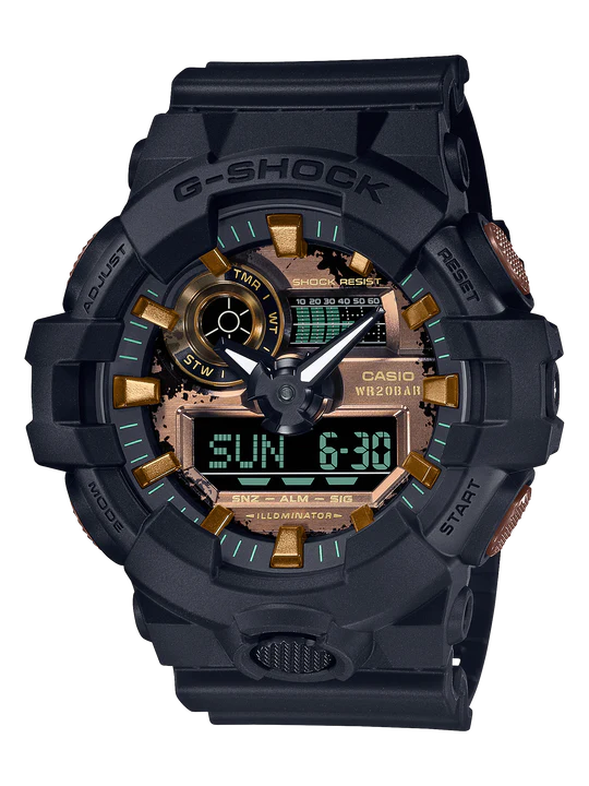 Baby-G/G-Shock S Series Black Rust Duo G-Shock Watch Heritage