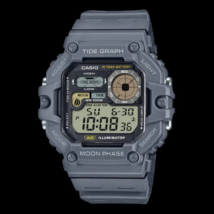 Casio/Classic Casio Digital Tide Graph Moon Phase Dual Time Watch