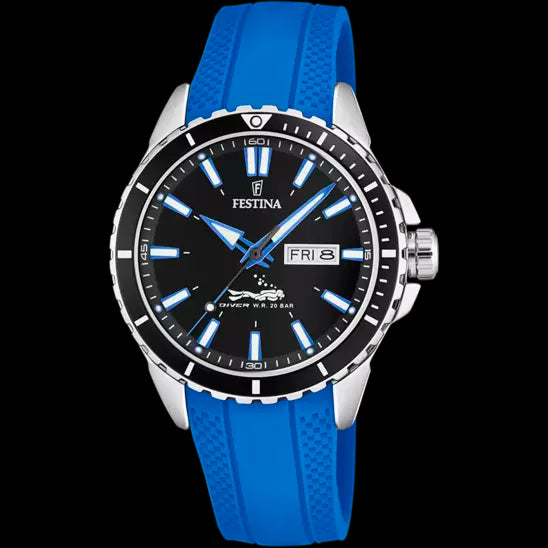 Festina Diver's Watch with Blue Strap