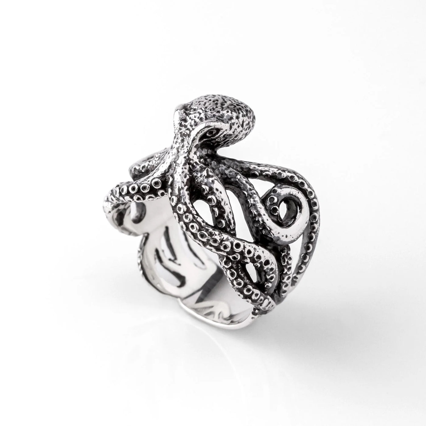 Nick Von K Silver Octopus Ring