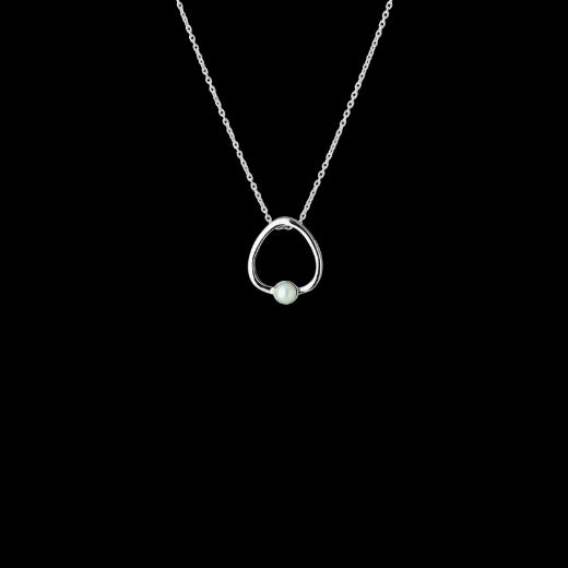 Evolve Sterling Silver Pearl Essence Necklace