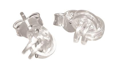 Sterling silver Knot Stud Earrings