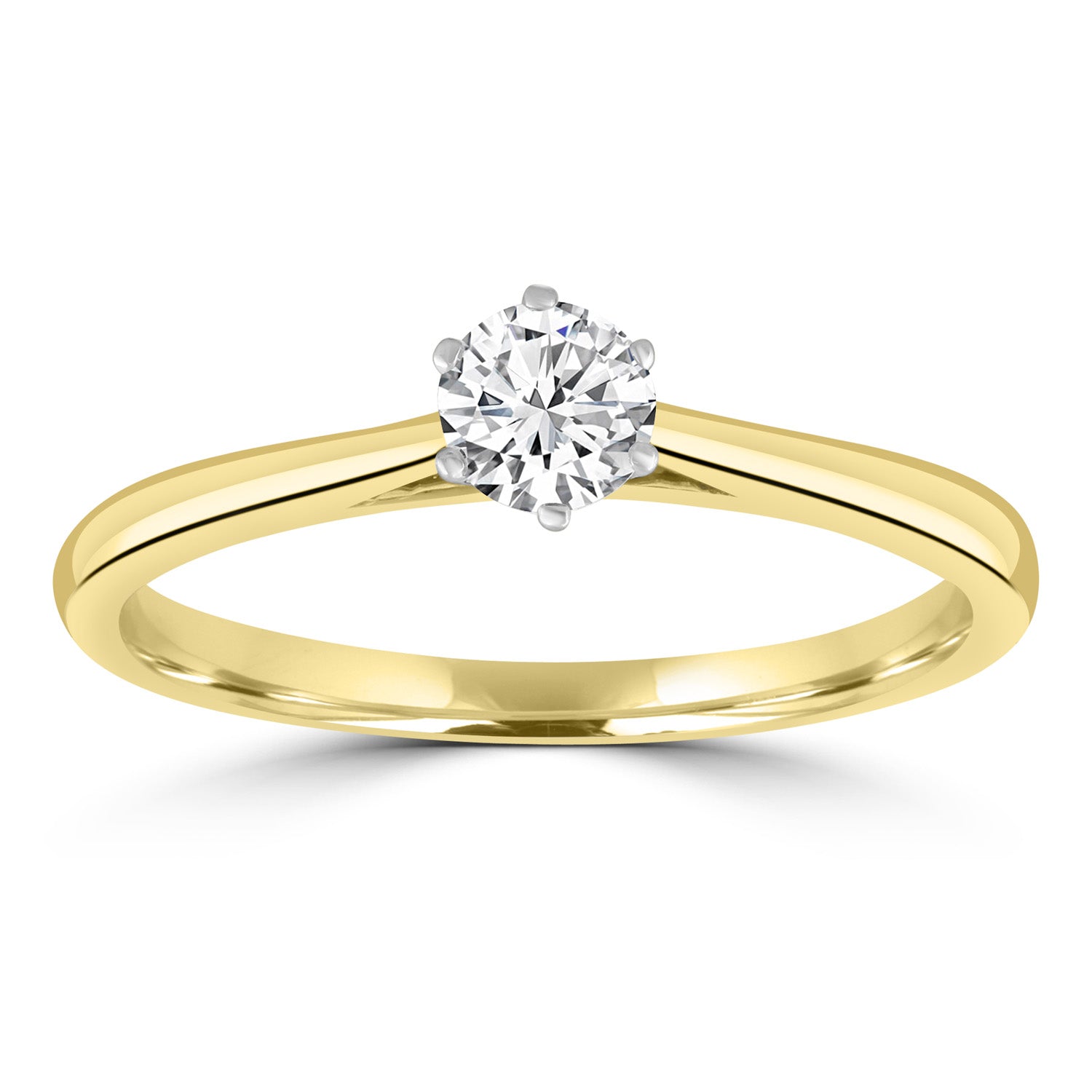 Diamonds by DGA 9ct Yellow Gold Diamond Solitaire | Heritage Jewellers