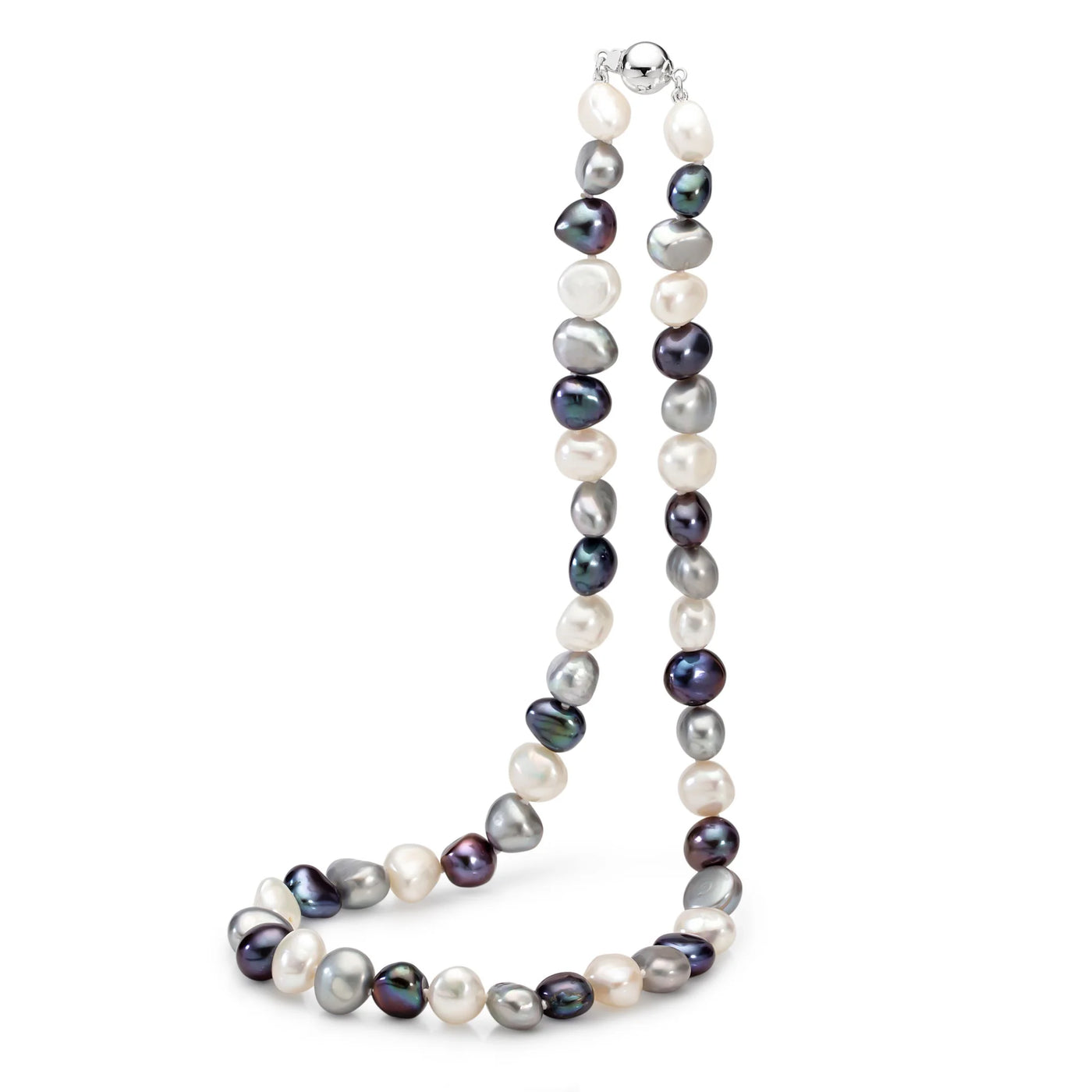 The Ikecho Monochroma Necklace with Keshi Pearls