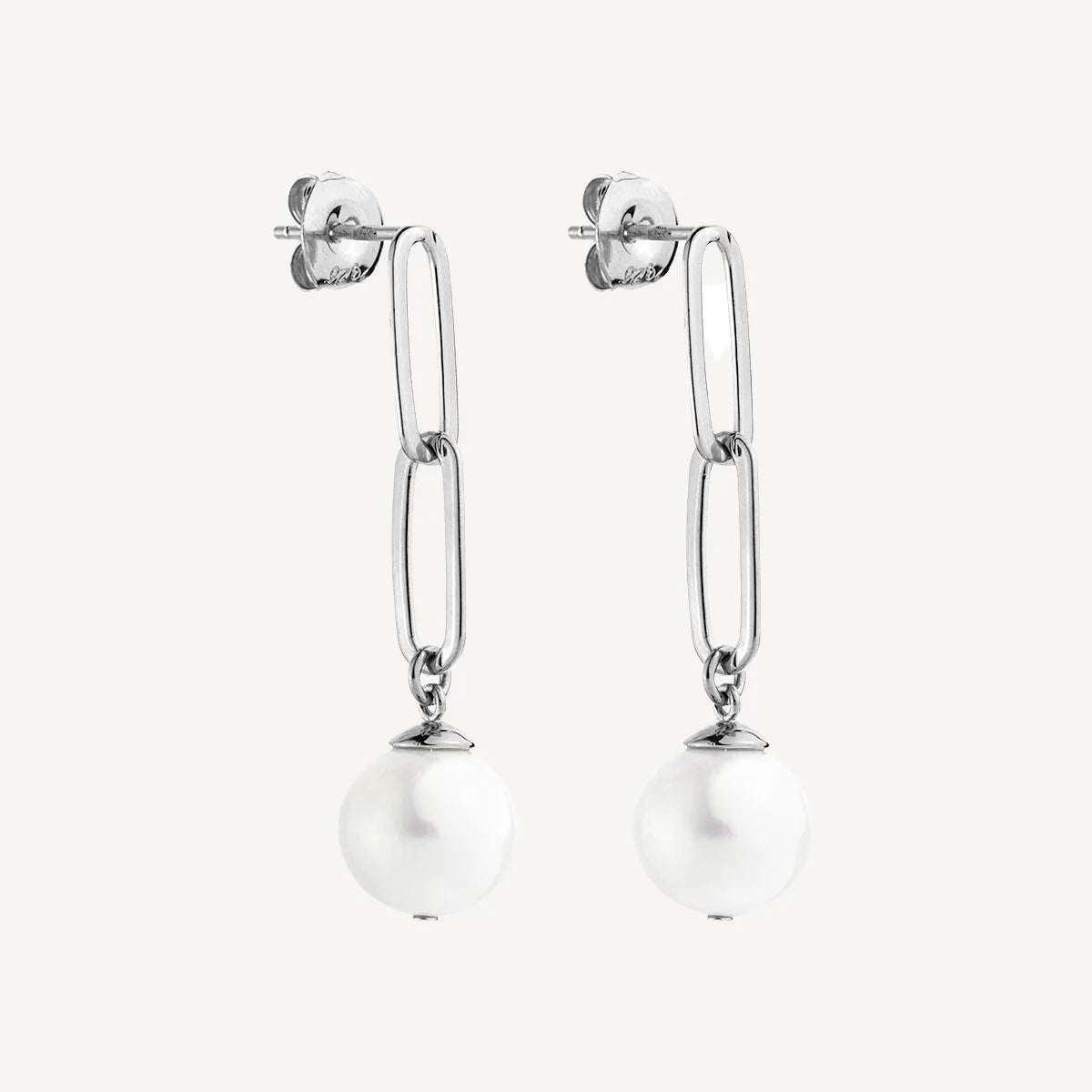 Sterling Silver Najo Eden Pearl Drop Earrings