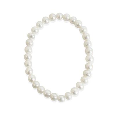 White Freshwater Pearl Stretchy Bracelet