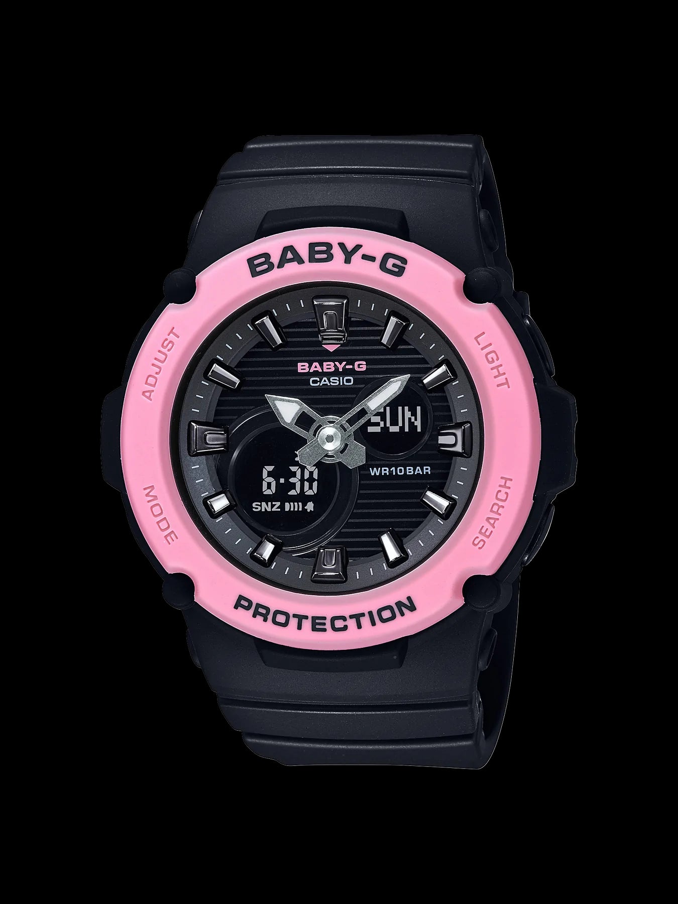 Casio Baby-G Black & Pink Analogue/Digital Watch