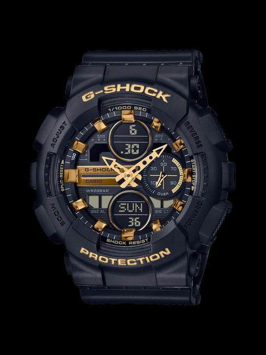 Ladies Black & gold G-Shock Watch