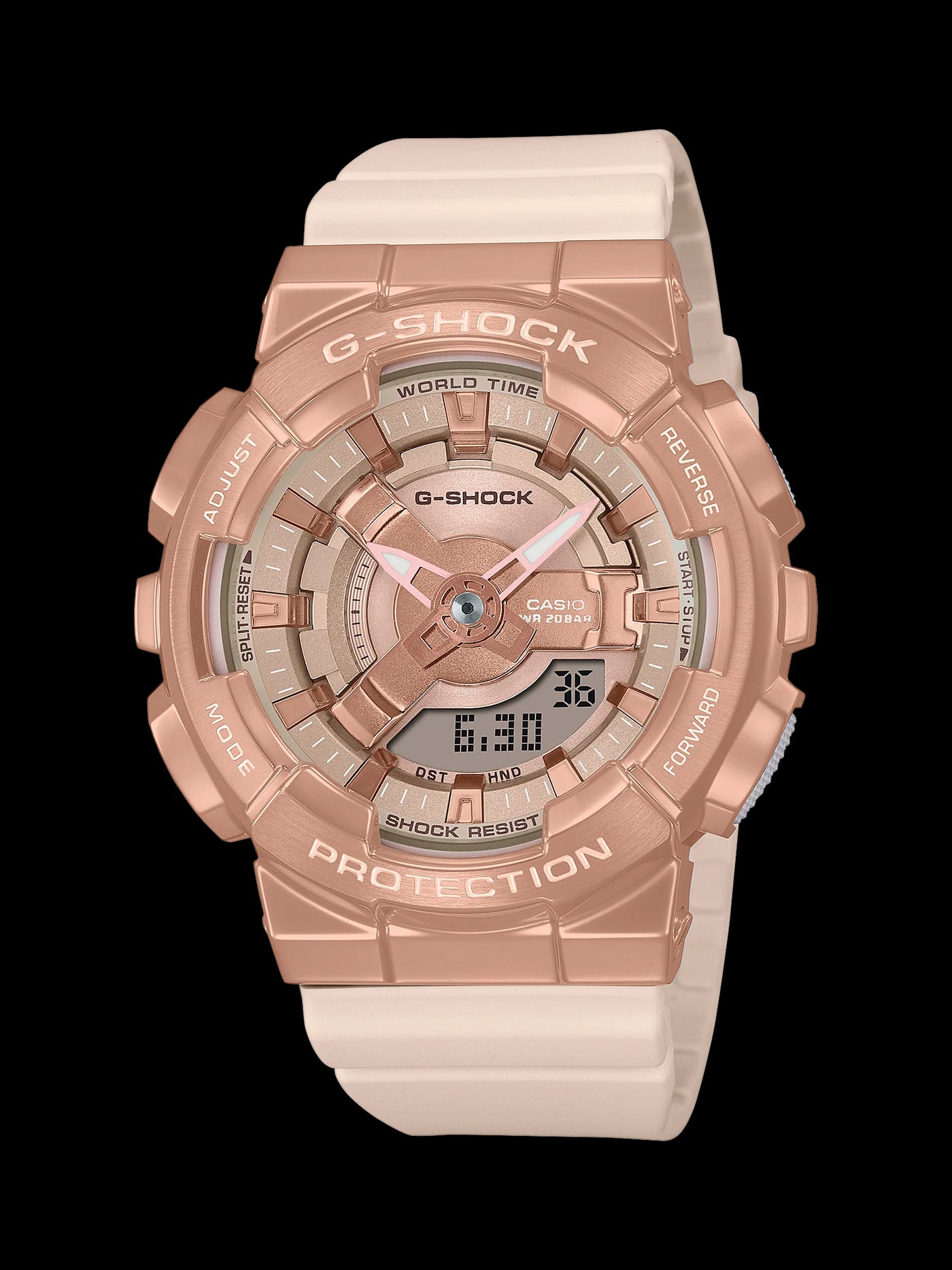 Pink Gold Ladies G-Shock Watch
