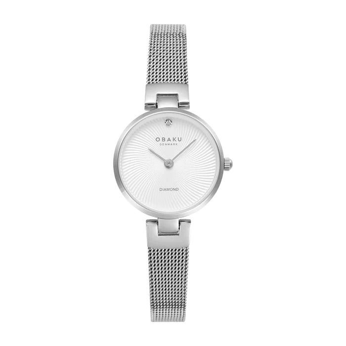 Obaku Denmark Diamant Petite Steel Watch