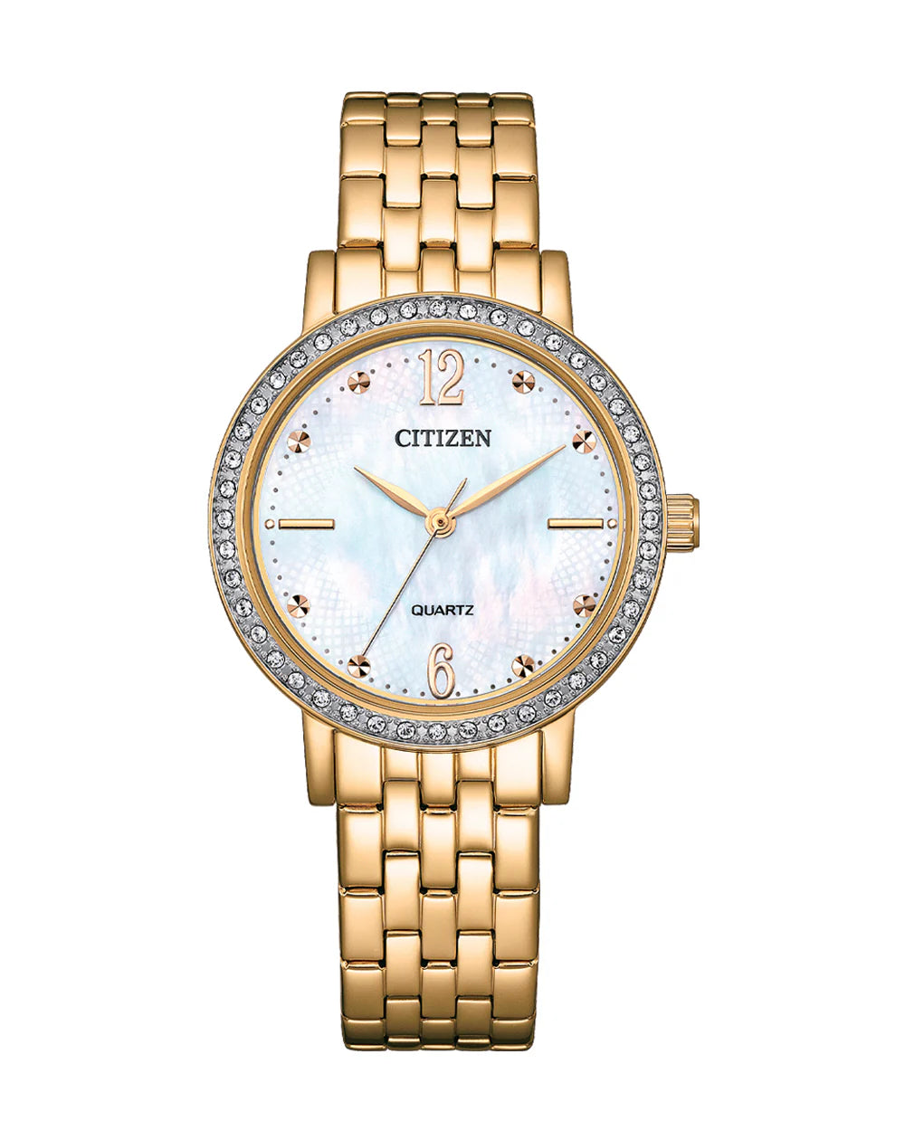 Citizen Quartz Ladies Dress Watch with Crystal Dial