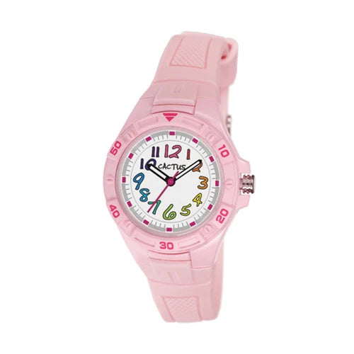 Cactus Pink Analogue Kids Watch