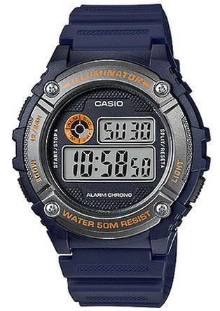 Casio Digital Watch Navy & Orange
