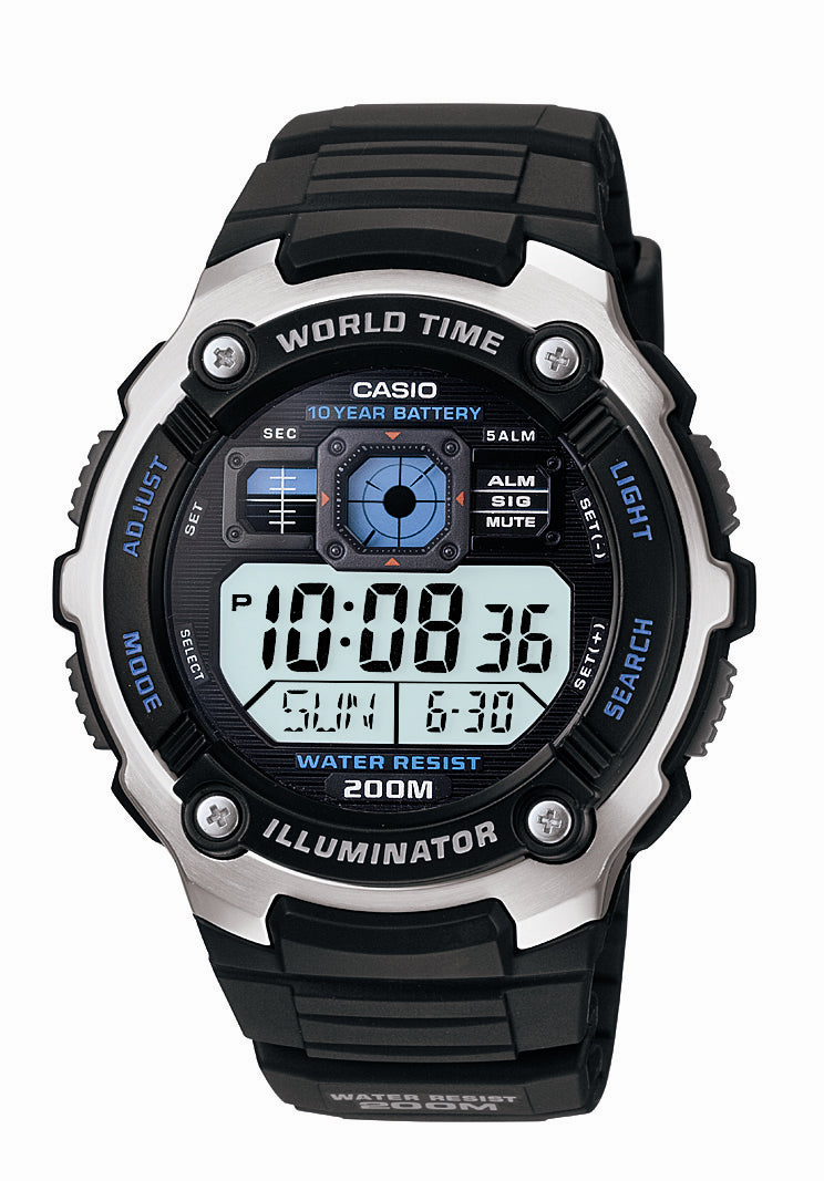 Casio Digital Watch World Time 200m