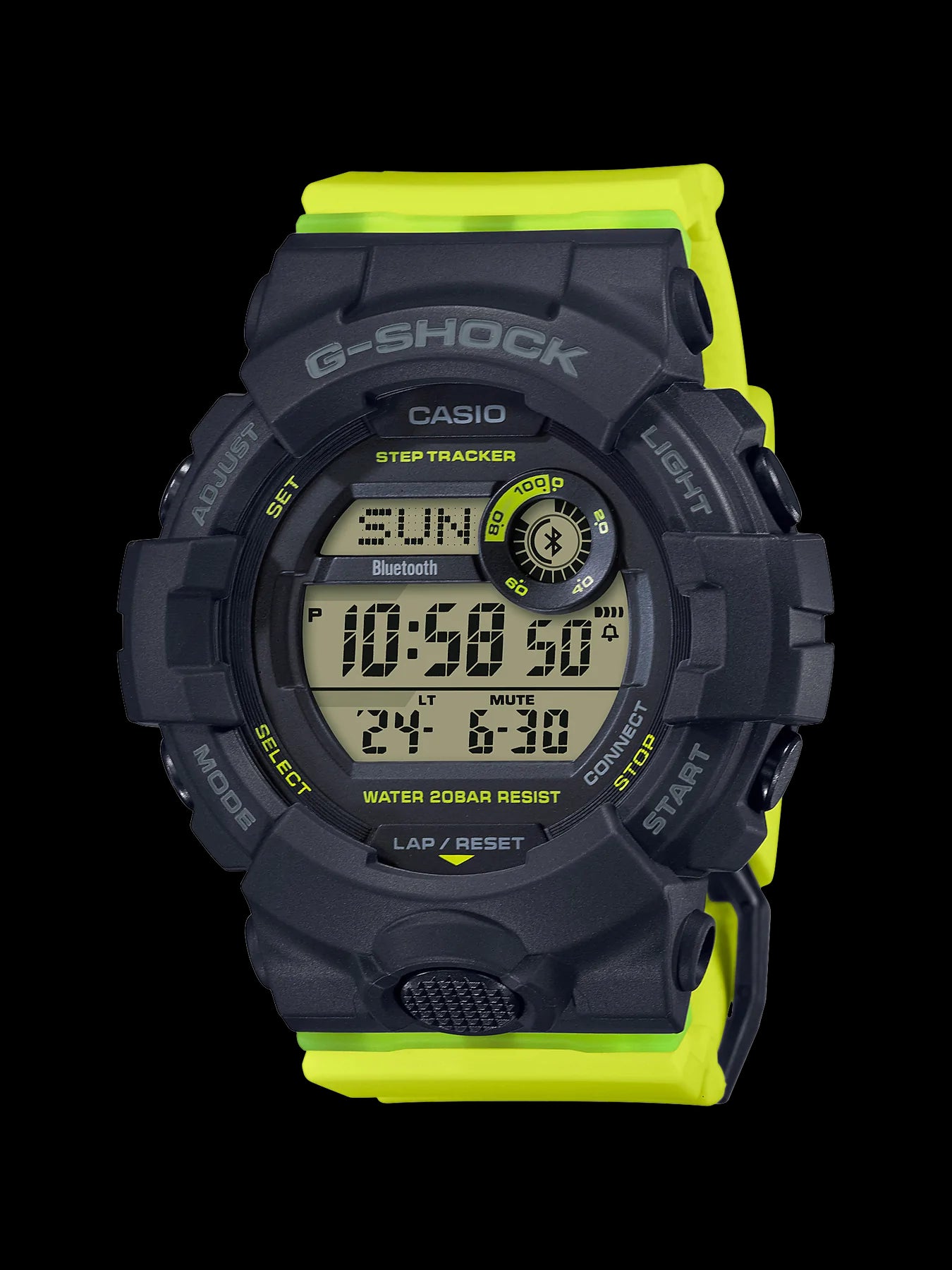 G-Shock Black & Yellow Sports Watch with Step Tracker
