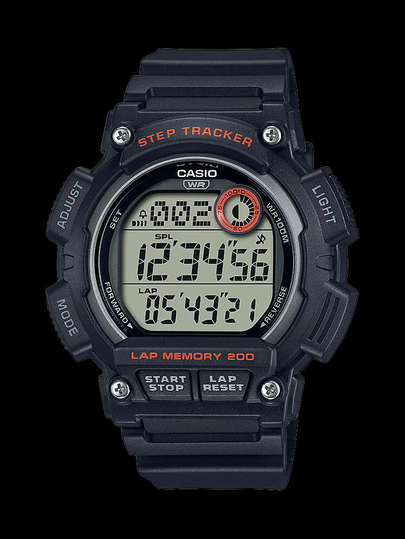 Casio Dual Time Step Tracker Digital Watch