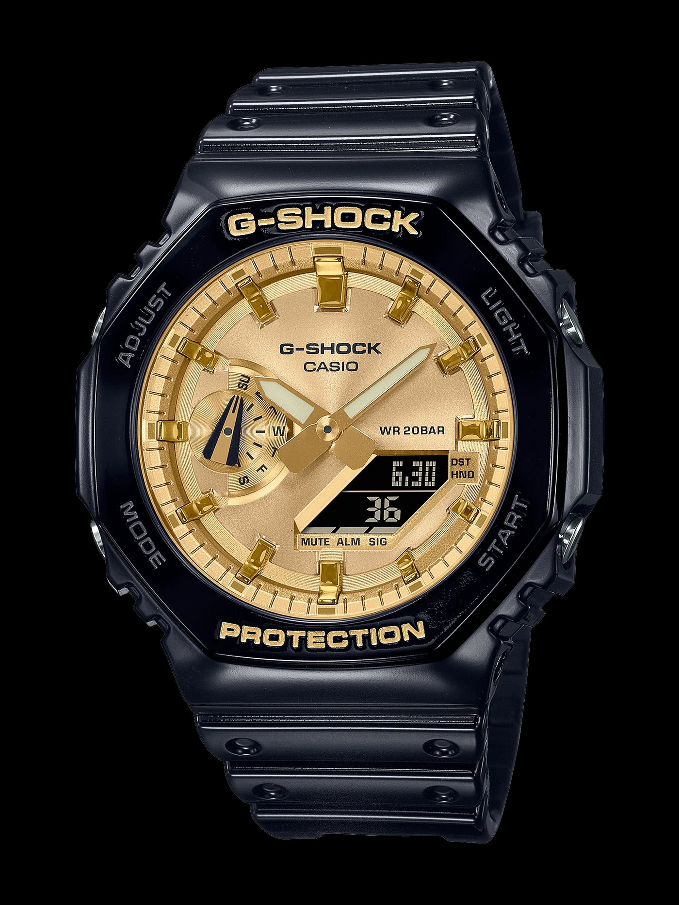 Black & Gold G-Shock Duo Garish