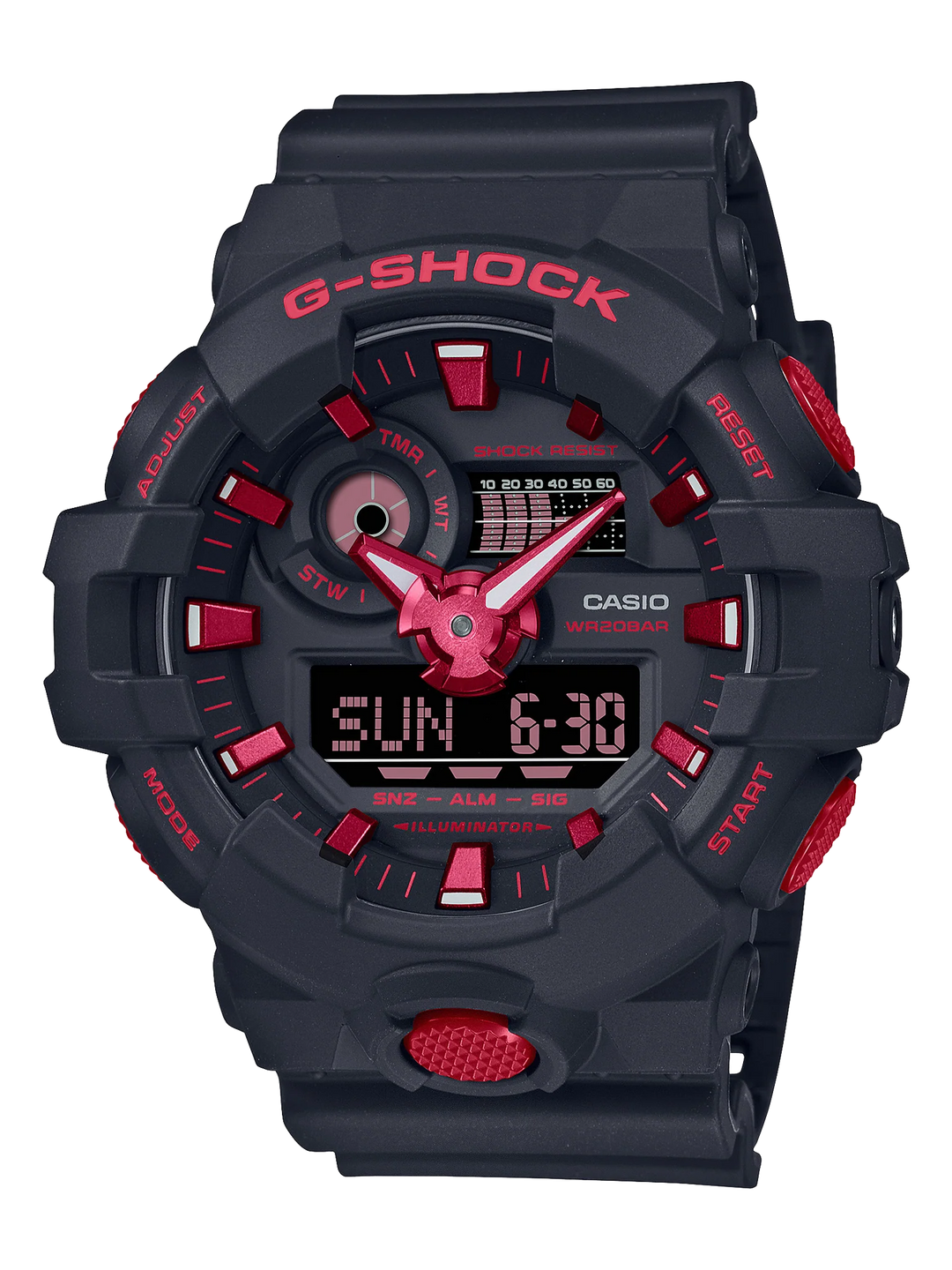 Baby-G/G-Shock S Series Black Red Ignite G-Shock watch
