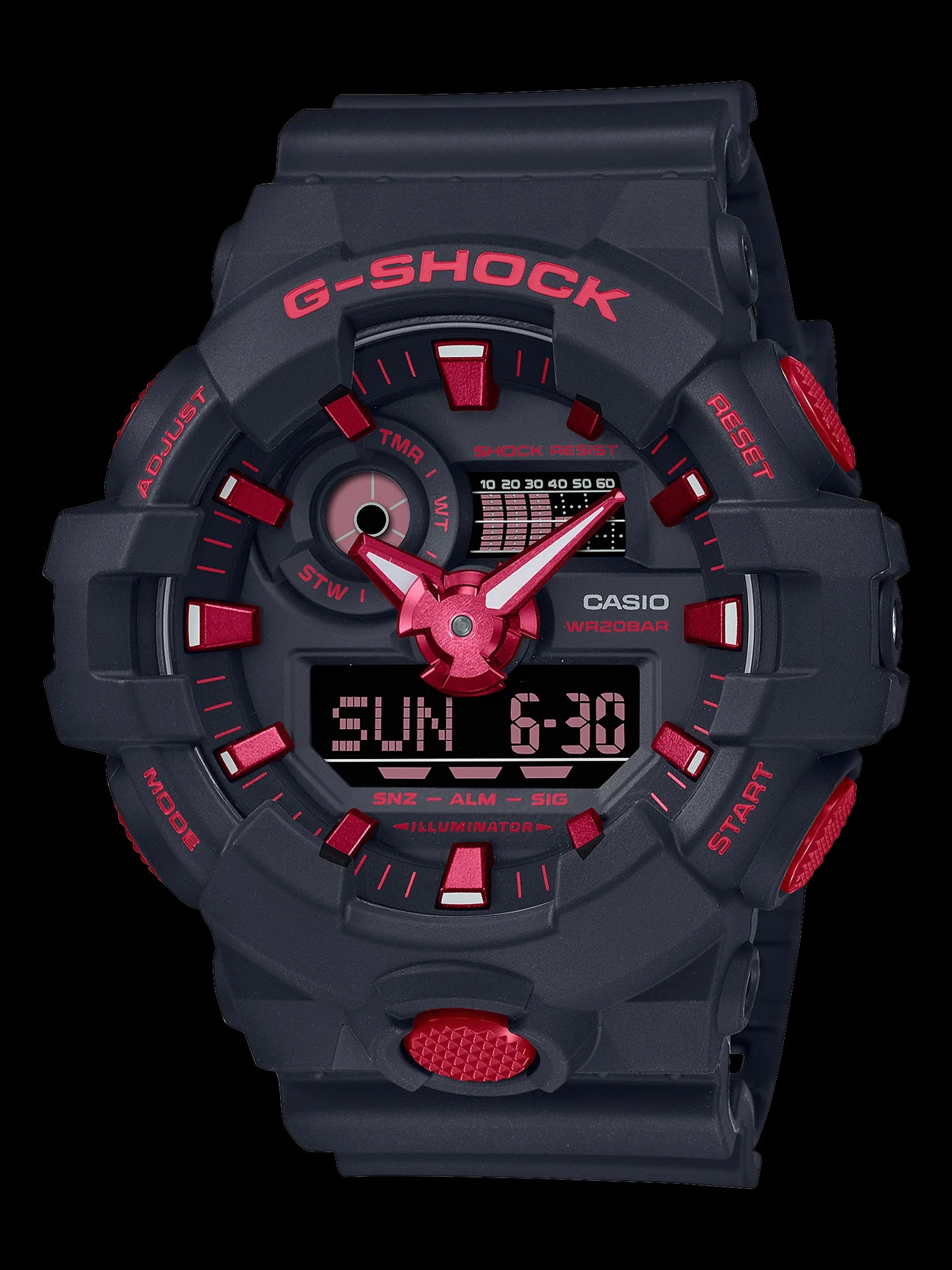 Black & Red Ignite G-Shock watch