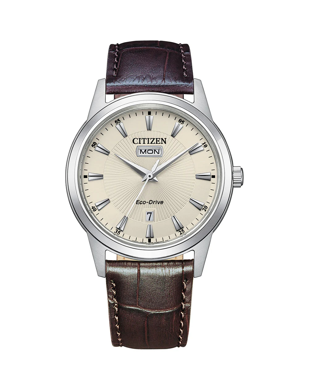 Citizen Eco-Drive Dress Watch with Leather Strap