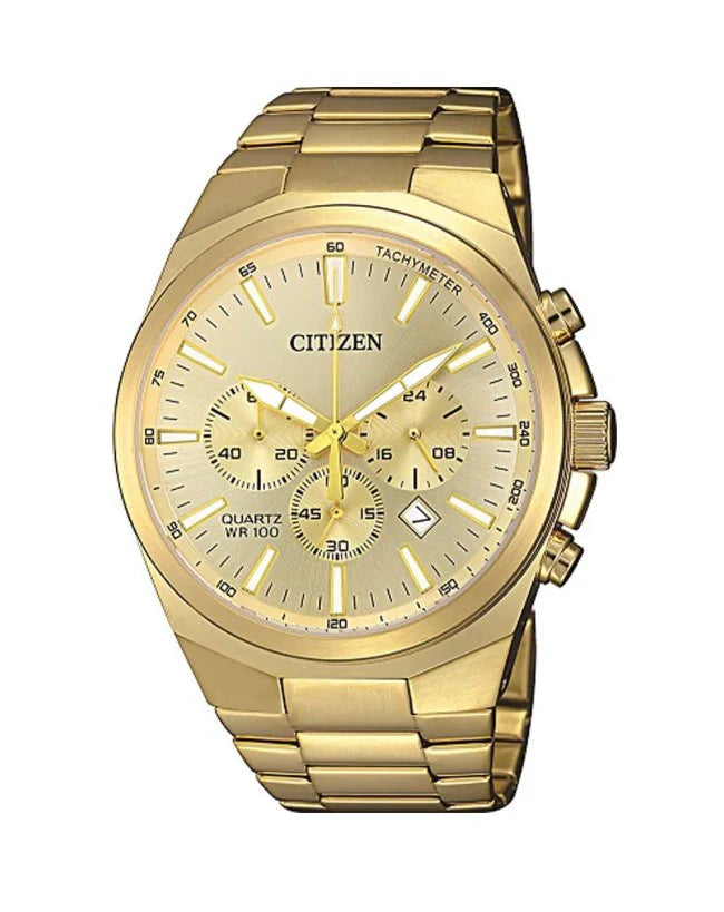 Citizen Gents Gold Chronograph Dress Watch