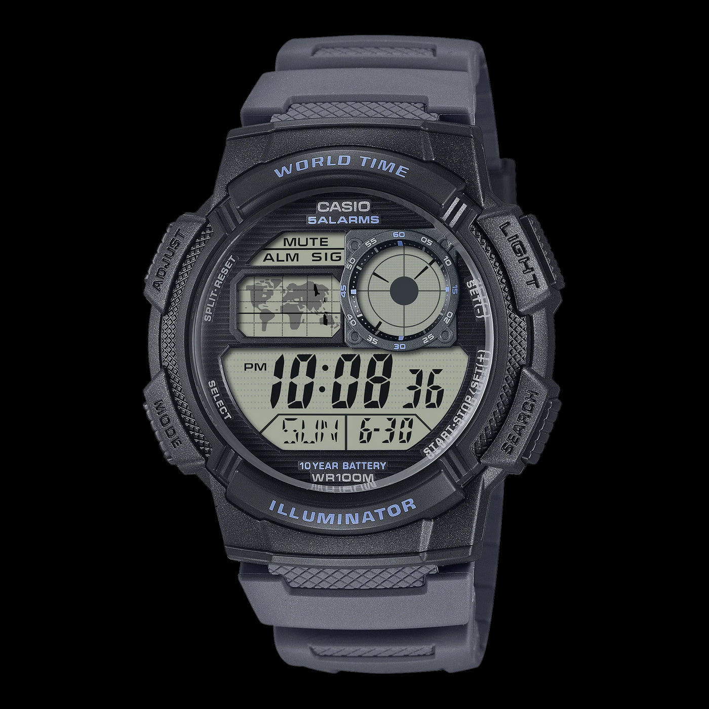 Casio Digital Watch with World Time