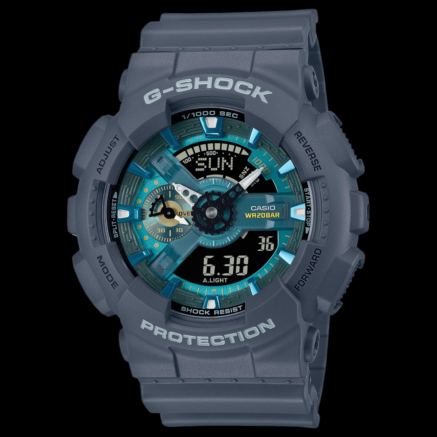 Casio G-Shock Teal & Grey Shock Resistant Watch