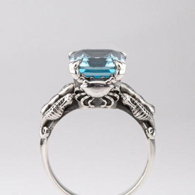 Nick Von K Silver + Blue Topaz Tide Pool Ring