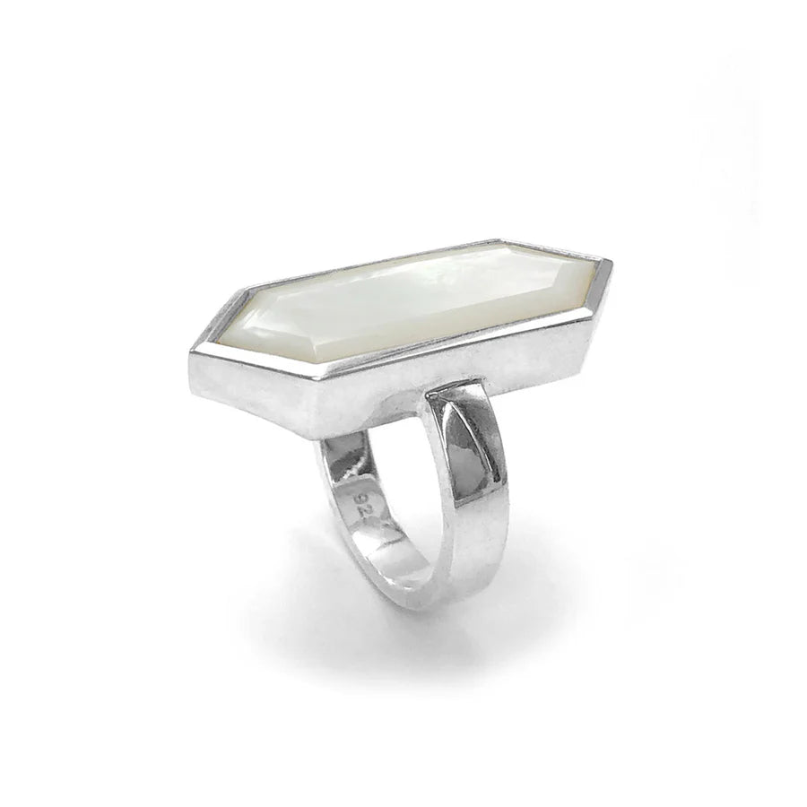 Nick Von K Mother of Pearl Shell Olympia Ring