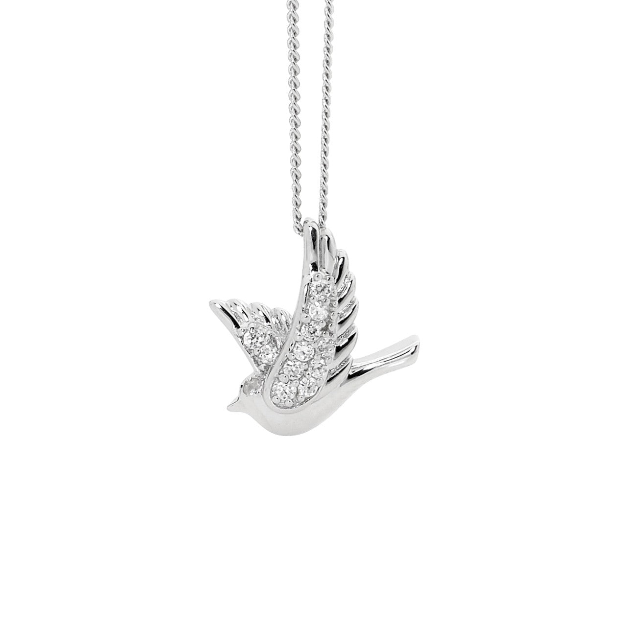 Sterling silver Dove pendant