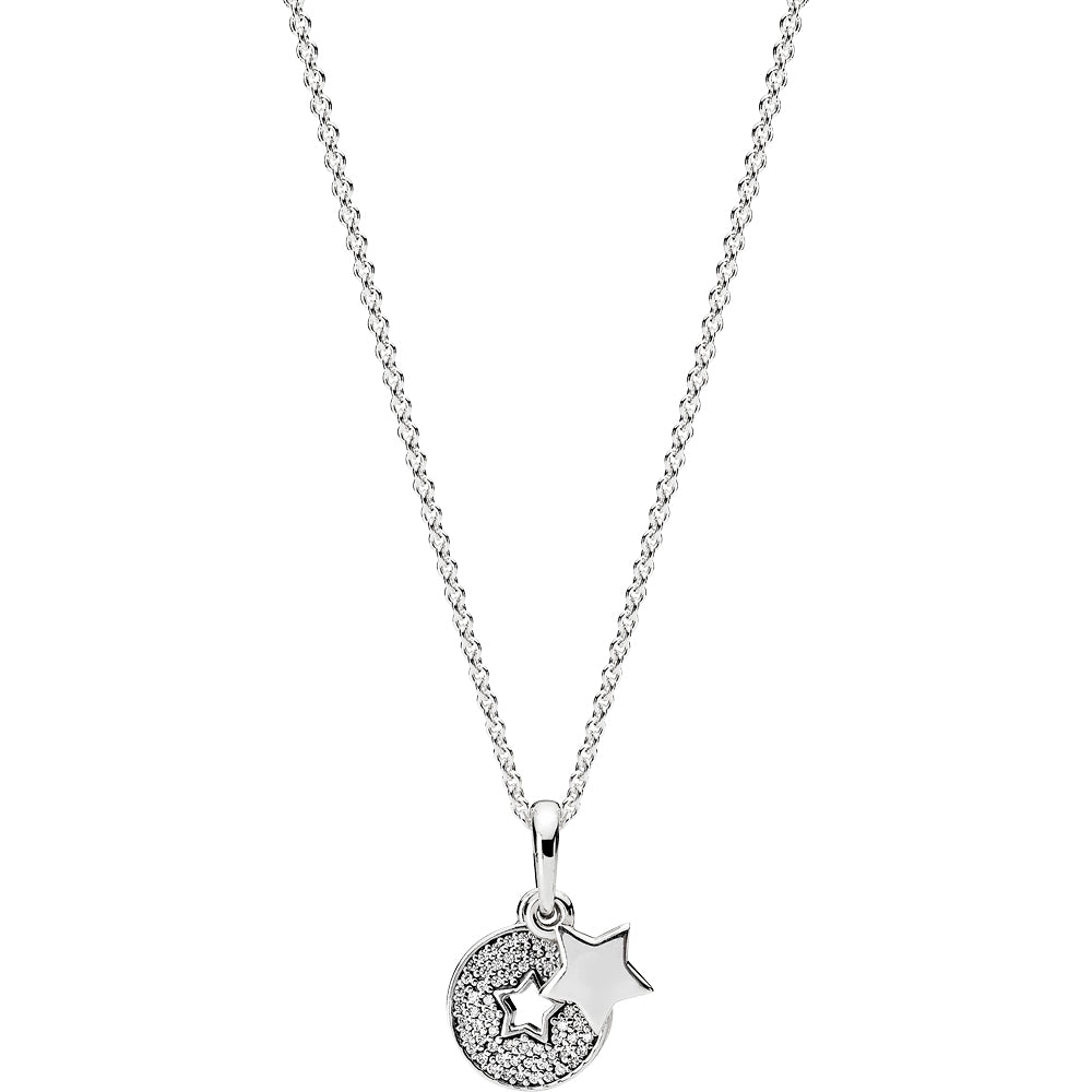 Pandora Sterling Silver Celebration Stars Necklace
