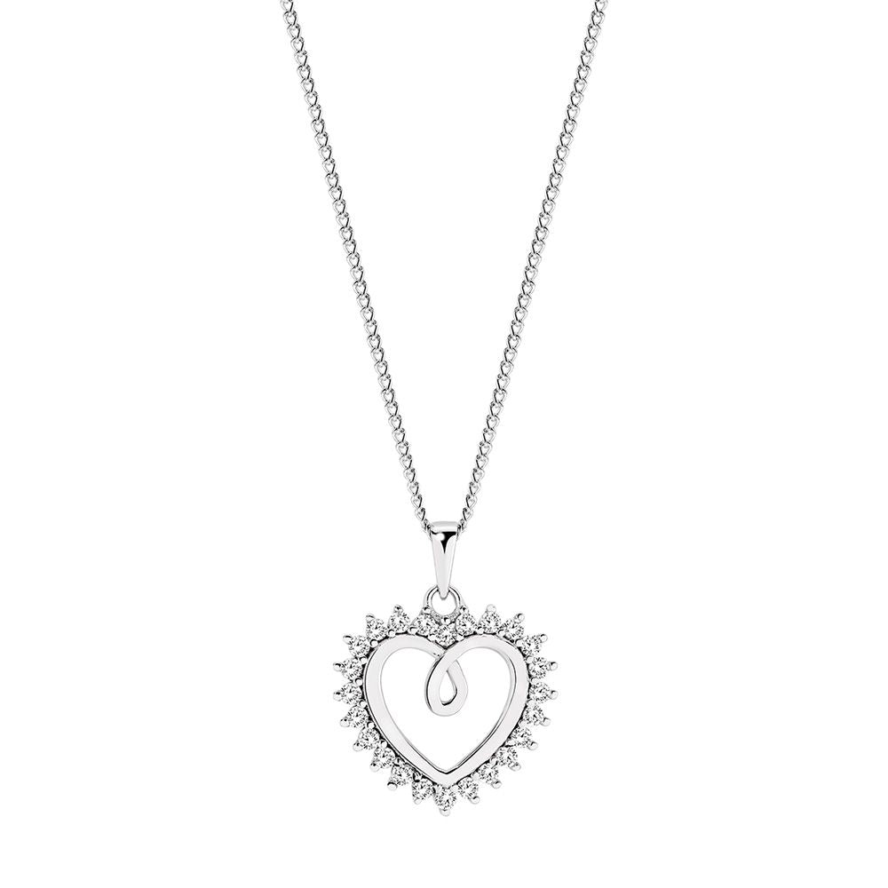 Sterling Silver Heart Necklace