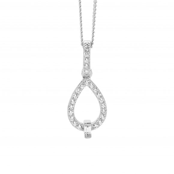 Sterling Silver Tear Drop Pendant