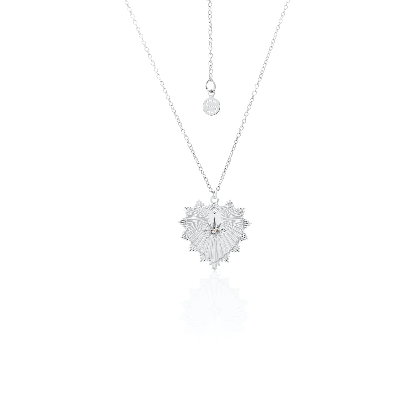 Heart of Love / Silver + Rose Quartz Necklace