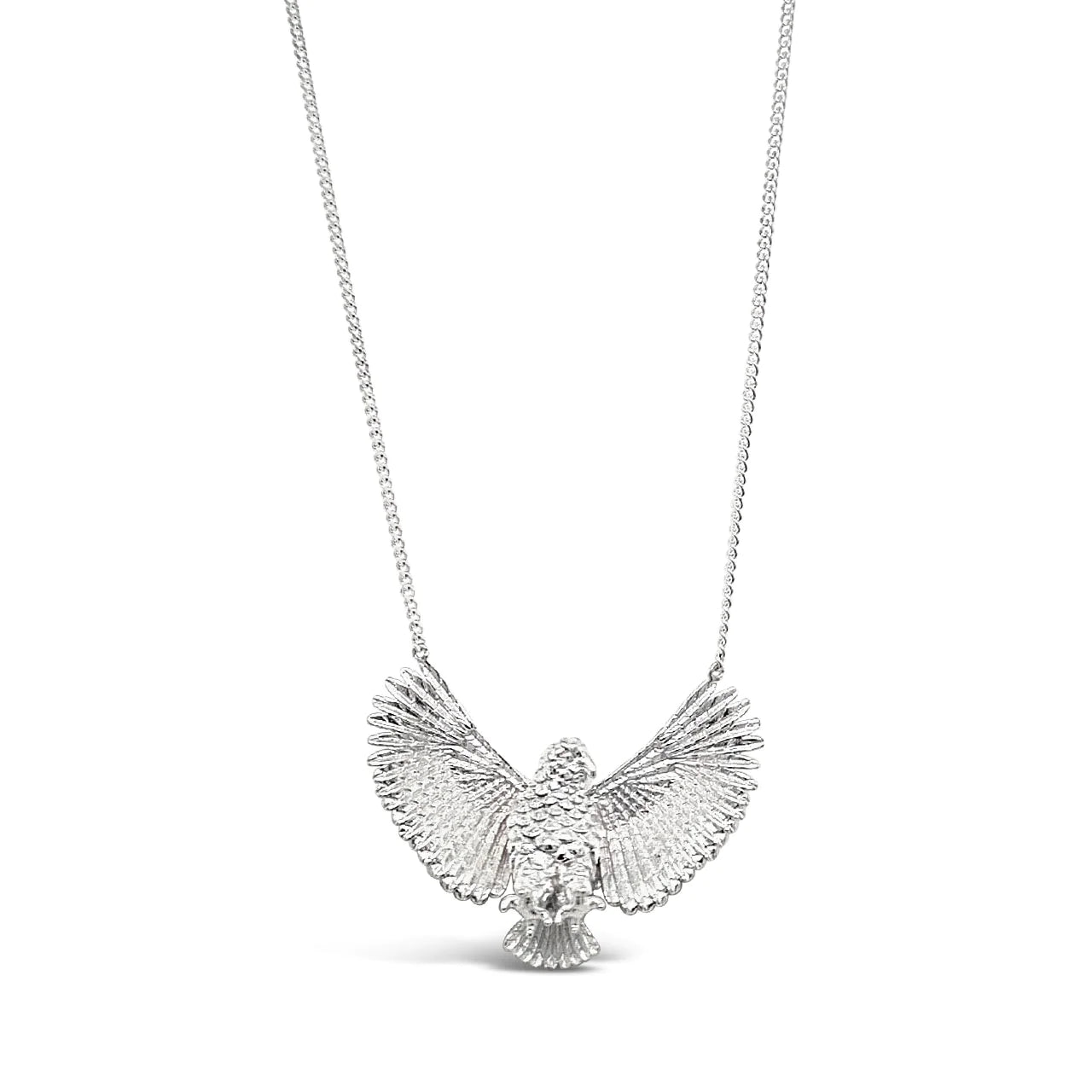 Sterling Silver Flying Kea Necklace