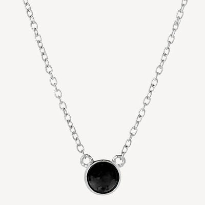 Najo Heavenly Sterling Silver Onyx Necklace
