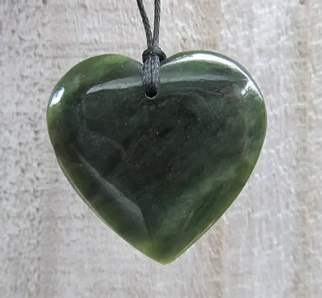 NZ Pounamu Heart Necklace