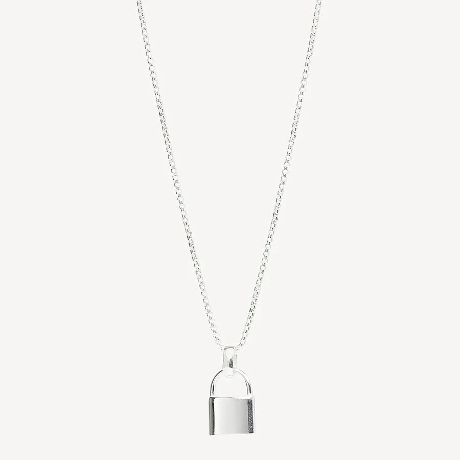 Sterling Silver Love Lock Pendant by Najo