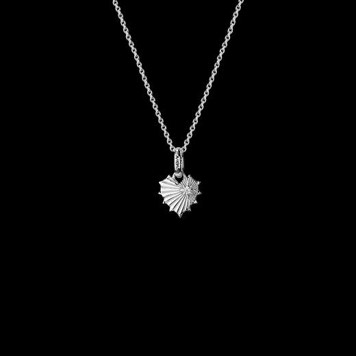 Evolve Jewellery Silver Radiant Heart Necklace