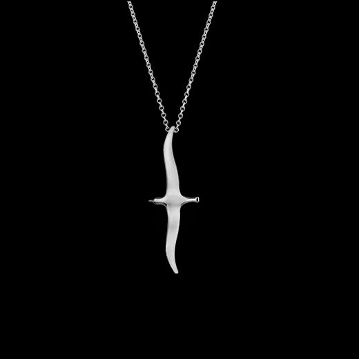 Evolve Jewellery Silver Albatross Necklace (Never Lost)