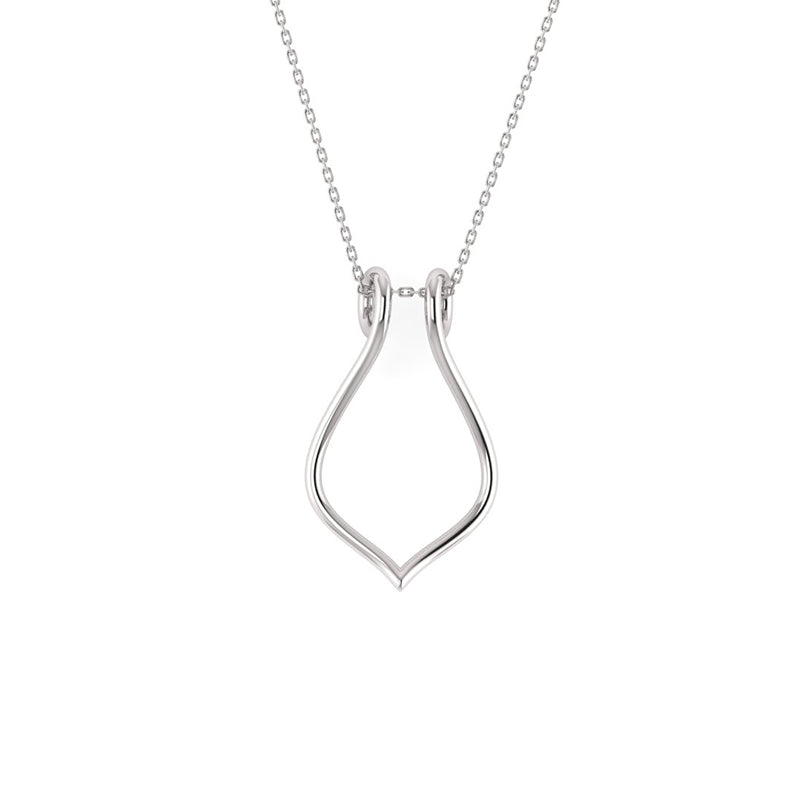 Sterling Silver ring Holder Necklace