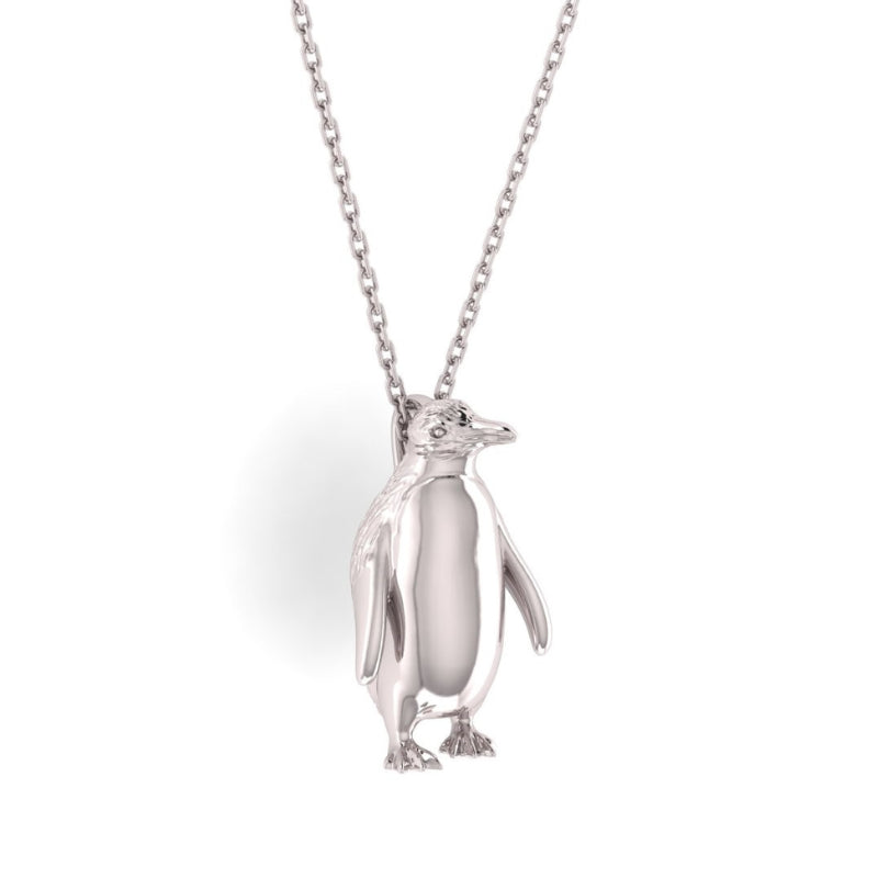 Sterling Silver Hoiho (Yellow Eyed Penguin) Necklace