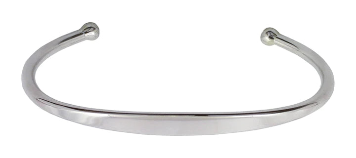 Solid Sterling Silver Torque Bangle
