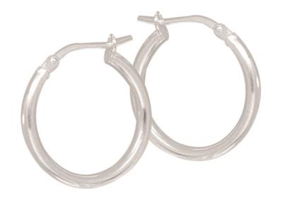 Sterling Silver Creole Hoop Earrings